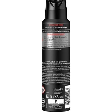 FA Deodorant Attraction Force Personal Care Déodorant (Déo) Homme
