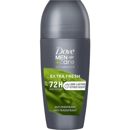 Dove Advanced Extra Fresh Antiperspirant Deodorant Roll On for Men 50ml Citrus Dove