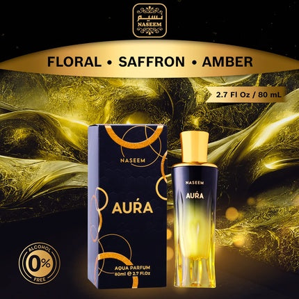 Naseem Aura Milk Perfume Long Lasting Arabian Perfume with Fresh Exotic Scent Eau De Parfum for Unisex 2.7 Fl Oz Naseem