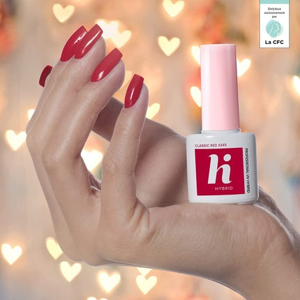 Hi Hybrid Ultimate Home Starter Set with 24W UV LED Lamp, Soak-Off Red Gel Nail Polish, Top & Base Coat, Remover and More
