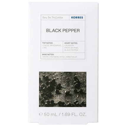 Korres Black Pepper Eau de Toilette (EDT) Homme 50ml