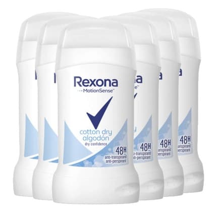 Rexona MotionSense Cotton Dry Anti-Transpirant Deodorant Stick 40ml Unisexe