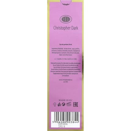 Christopher Dark Woman Vivre Eau de Parfum (EDP) Mixte 20ml