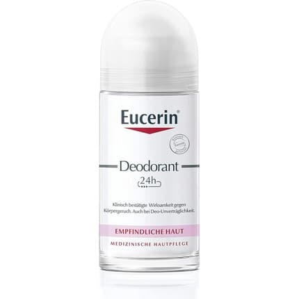 Beiersdorf Eucerin Deodorant Rollon For Sensitive Skin 50 Milliliters Déodorant (Déo) Mixte