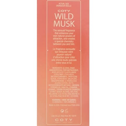 Coty Wild Musk Cologne Eau de Cologne (EDC) Femme 44ml