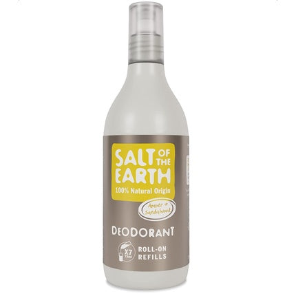 Salt of the Earth Amber & Sandalwood Natural Deodorant Roll On Refill 525ml Salt Of The Earth