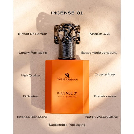 Swiss Arabian Incense 01 Unisex Fragrance Parfum (Parfum) Mixte 50ml