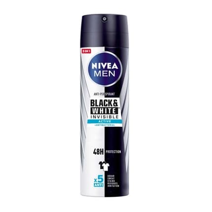 Nivea Invisible For Black And White Active Deodorant Déodorant (Déo) Homme 200ml