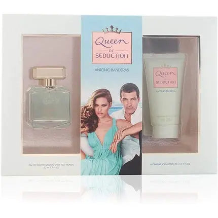 Antonio Banderas Queen of Seduction Giftset EDT Spray Plus Hydrating Body Lotion 50ml/50ml Antonio Banderas