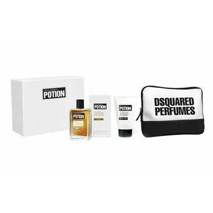 Dsquared2 Potion Gift Set Eau de Parfum 1.7oz/50ml with Shower Gel 100ml and Bag for Men Dsquared2