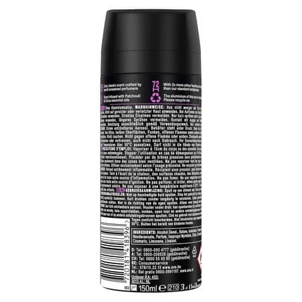 Axe/Lynx Axe Fine Fragrance Collection Premium Bodyspray Purple Patchouli Deodorant without Aluminum for 72 Hours Freshness Déodorant (Déo) Mixte 150ml