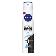 Nivea Black&White Invisible Pure Antiperspirant Spray 250ml Nivea