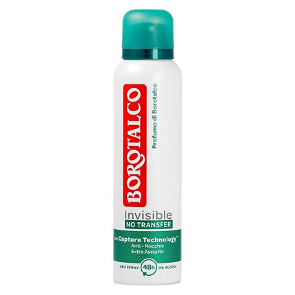 Borotalco Invisible Air Freshener Extra Dry Stain-Free Alcohol-Free Classic Scent Deodorant for Men and Women 150ml Maison des fragrances