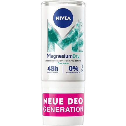 NIVEA MagnesiumDry Pure Aqua Roll-On Deodorant 50ml Nivea