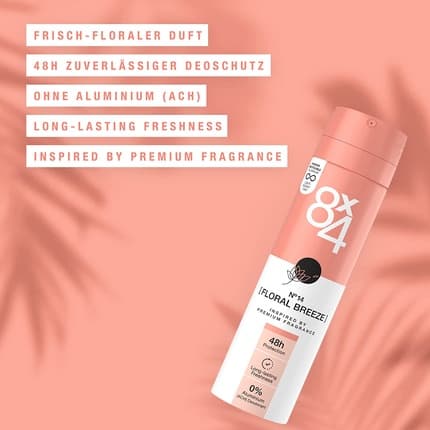 8x4 N°14 Floral Breeze Deodorant - Lightweight Can 150oz Unisexe