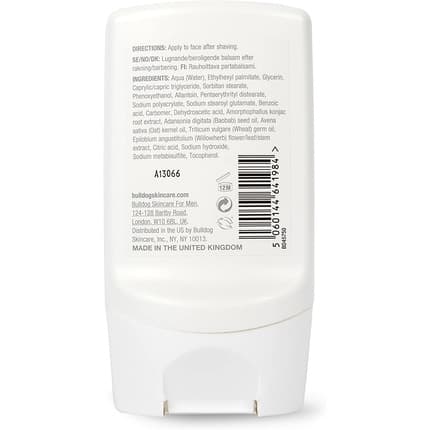 Bulldog Sensitive Aftershave Balm Fragrance (Fragrance) Mixte 100ml