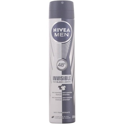 Men Black & White Invisible Deodorant Spray 200ml Nivea