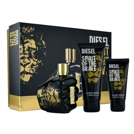 Diesel Spirit of the Brave 125ml Eau de Toilette and 100ml Shower Gel and 50ml Gel Diesel