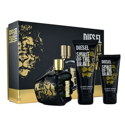 Diesel Spirit of the Brave 125ml - Eau De Toilette and 100ml Shower Gel and 50ml Gel