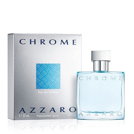 Azzaro Chrome Eau de Toilette Fresh Mens Cologne 1.0 Fl oz, 1oz équivaut à 30ml Azzaro