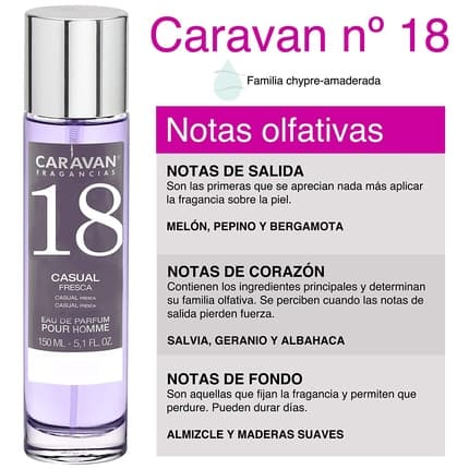 Caravan Fragancias nº 18 Eau de Parfum (EDP) Homme 150ml