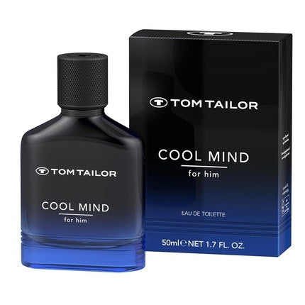 Tom Tailor Cool Mind 50ml Eau de Toilette Pour Homme Avec Woody-Amber Notes Vegan Parfum  Avec Cardamom, Cinnamon, Patchouli, Vanilla & Sandalwood Light, Cool & Calm Tom Tailor