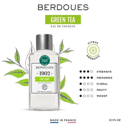 Berdoues reen Tea Floral Citrus Scent 8.3 fl.oz. Eau de Cologne (EDC) Mixte 245ml