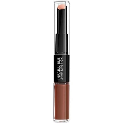 L'Oreal Paris Infallible 24HR 2 Step Lipstick 117 Perpetual Brown 1 Count - L'Oréal Paris