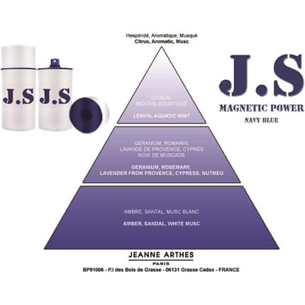 Jeanne Arthes JS Magnetic Power Navy Blue Eau de Toilette 100 ml - Aquatique