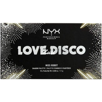 NYX Love Lust Disco Eyeshadow Palette Miss Robot 02