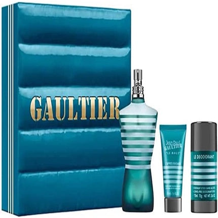 Jean Paul Gaultier Le Male Set 125ml Eau de Toilette Spray + 50ml Aftershave Balm + 75g Deodorant Stick