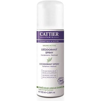 Cattier Paris Active Deodorant Déodorant (Déo) Mixte 100ml