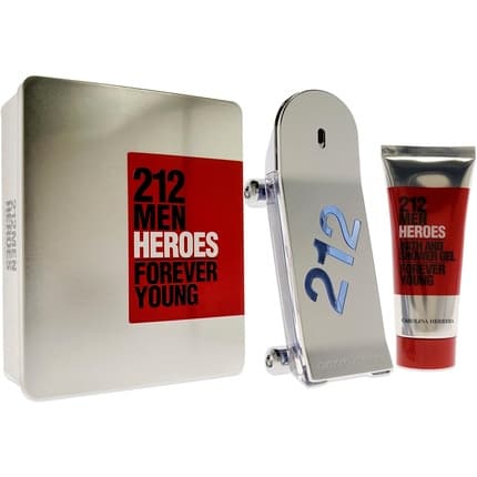 Carolina Herrera 212 Heroes 2 Piece Gift Set: - Body Wash Eau de Toilette 90ml Unisexe