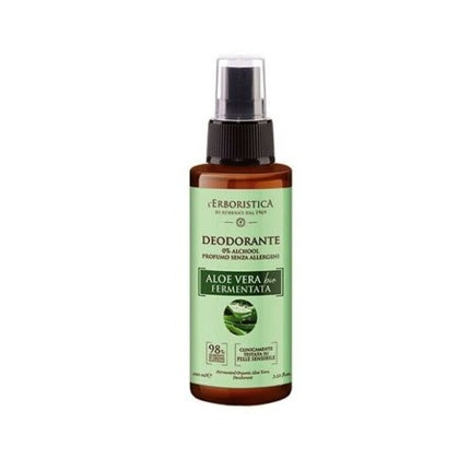 L'Erboristica Organic Fermented Aloe Vera Deodorant No Alcohol Spray 100ml L'Erboristica