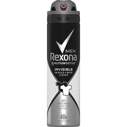 Rexona Men Invisible Black and White Anti-Perspirant Deodorant Spray 150ml Rexona