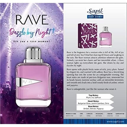 Sapil Rave Eau de Parfum 100ml Unisex