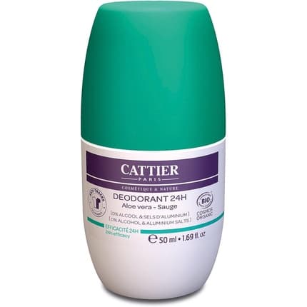 Cattier Paris Rollon Deodorant Aloe Déodorant (Déo) Mixte 50ml