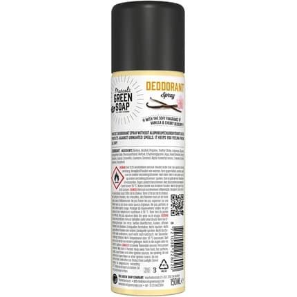 Marcel's Green Soap Deospray Vanilla & Cherry Blossom Déodorant (Déo) Mixte