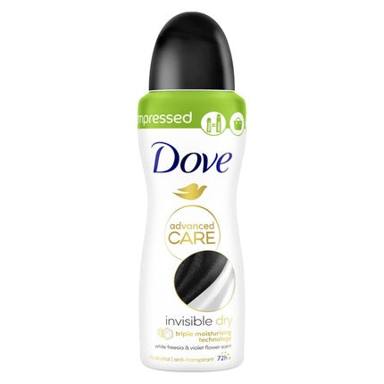 Dove Advanced Care Invisible Deodorant Anti-Perspirant 100ml Bottle Dove