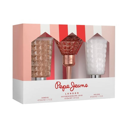 Pepe Jeans Life Is Now For Her Perfume Women 3 Piece Set Eau de Parfum 30ml Body Lotion 50ml and Shower Gel 50ml Floral Oriental Fragrance Pepe Jeans