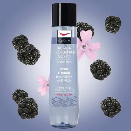 Aquolina Blackberry and Musk Body Mist Eau de Toilette (EDT) Femme 150ml