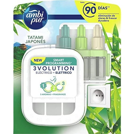 Ambipur Deo AMB.3volution Base with Charging Cable 21ml Japan Essence Ambi Pur