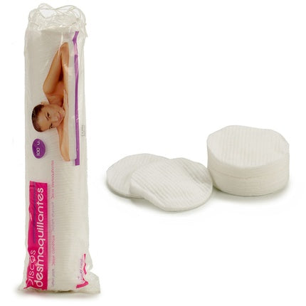White Cotton Makeup Remover Pads 12 Units