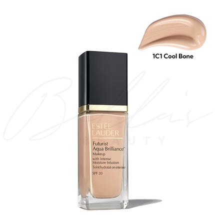 Estee Lauder Futurist Aqua Brilliance Liquid Foundation 1W0 Warm Porcelain
