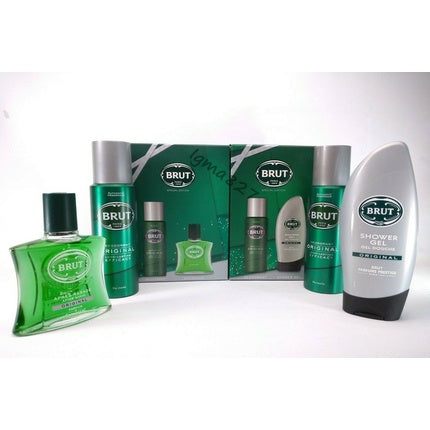 BRUT Men Original Special Edition Deodorant Aftershave Shower Gel Gift Set Brut