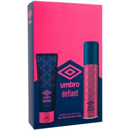 Umbro Defiant Body Spray and Body Wash 150ml Umbro