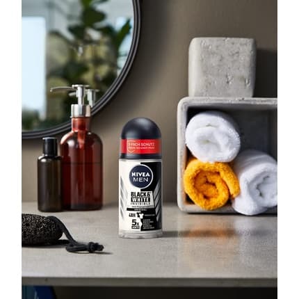 Nivea Men Black+White Deodrant Roll-on 50ml New Formula