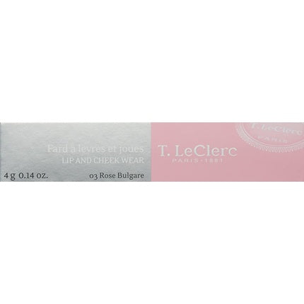 T.LeClerc Lipstick Lip and Cheek Wear 03 Rose Bulgare 4ml