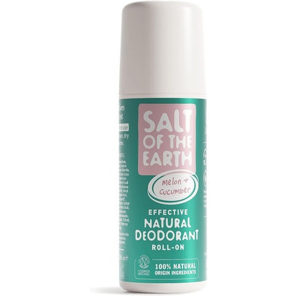 Salt of the Earth Natural Deodorant Roll On Melon & Cucumber 75ml Salt Of The Earth