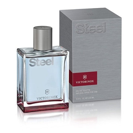 Victorinox Steel Eau de Toilette Pour Homme Avec Violet Leaves and White Fir Aquatic and Fresh 100ml Victorinox